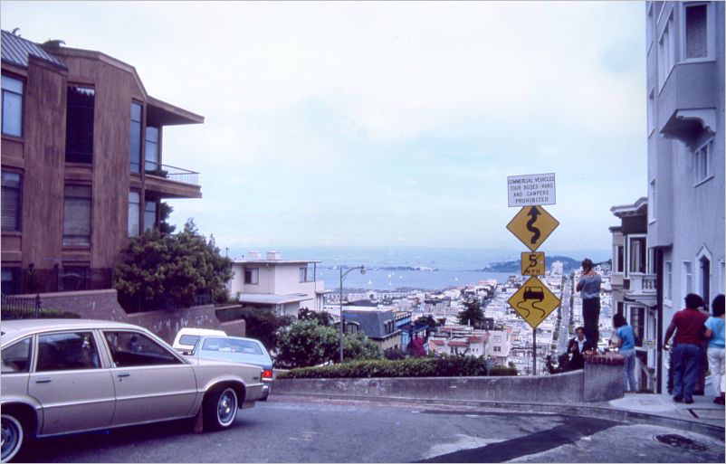 Lombard Street, crookedest street in town